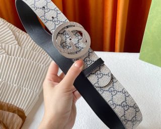 Replica Gucci Double G Leather Belt