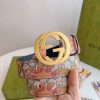 Replica Gucci Leather Belt Black