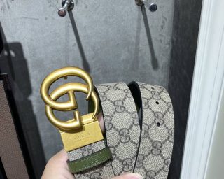 Replica Gucci Wide Leather Belt