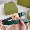 Replica Gucci Gold Buckle Belt Red And Green