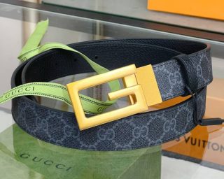 Knockoff Gucci GG Supreme Logo Belt