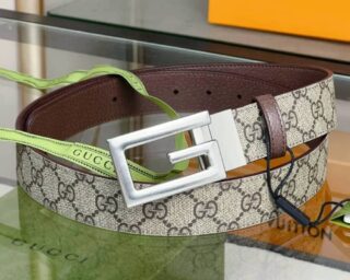 Designer Gucci GG Supreme Classic Belt