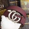 Replica Gucci Leather Belt With Double G Buckle