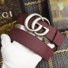 Replica Gucci Leather Belt With Double G Buckle