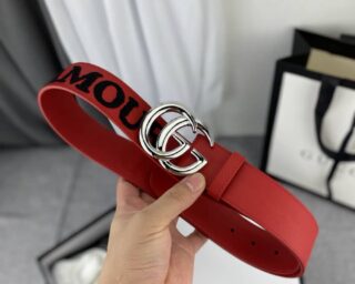 7 Star Gucci L'aveugle Par Amour Leather Belt