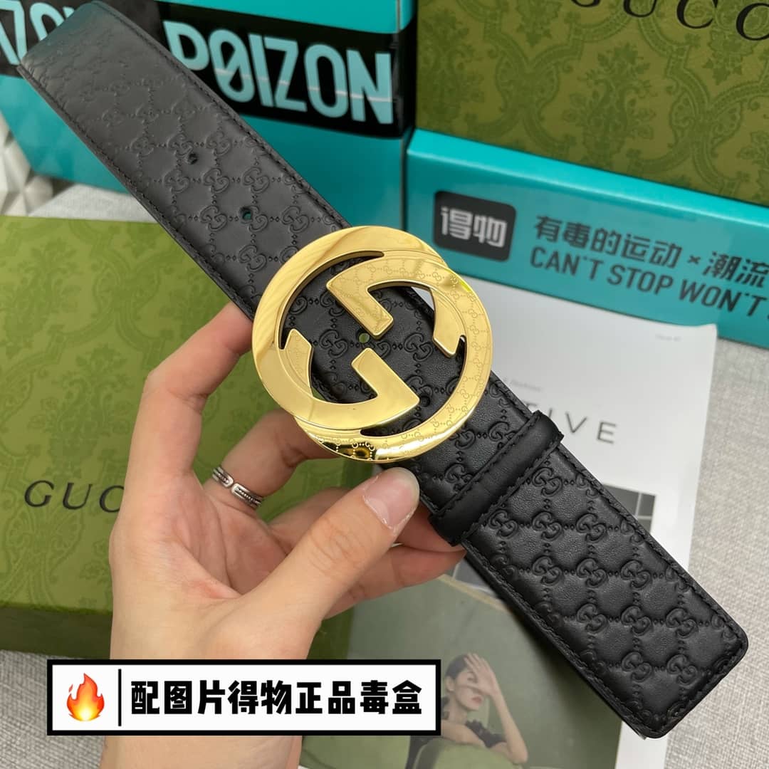 Replica Gucci Double G Leather Belt