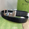 Replica Gucci Leather Belt Black