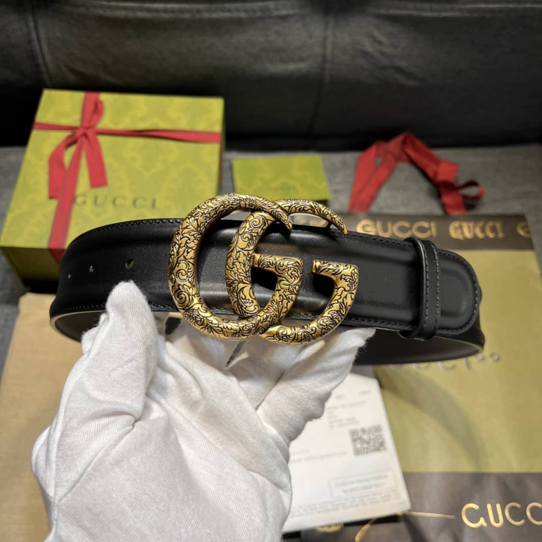 Replica Gucci Wide Leather Belt