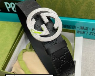 Replica Gucci Gold Buckle Belt Red And Green