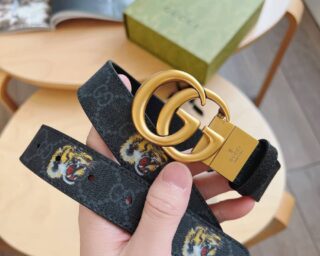 Fake Gucci GG Marmont Logo Belt