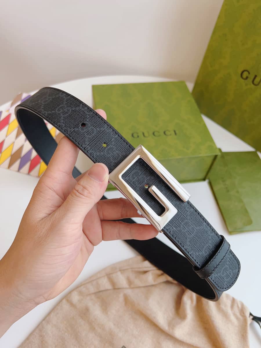 7 Star Gucci GG Supreme Leather Belt