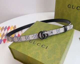 Fake Gucci GG Supreme Logo Belt