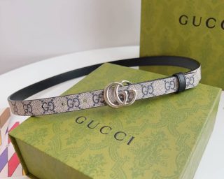 Knockoff Gucci GG Supreme Logo Belt