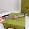 Designer Gucci GG Supreme Classic Belt