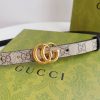 Designer Gucci GG Supreme Classic Belt