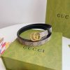 Designer Gucci GG Supreme Classic Belt