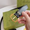 Replica Gucci Leather Belt With Web