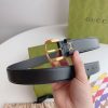 Replica Gucci Leather Belt With Web