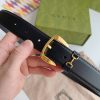 Replica Gucci Leather Belt With Web