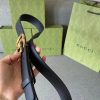 Replica Gucci Snake Belt Black