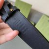 Replica Gucci Snake Belt Black