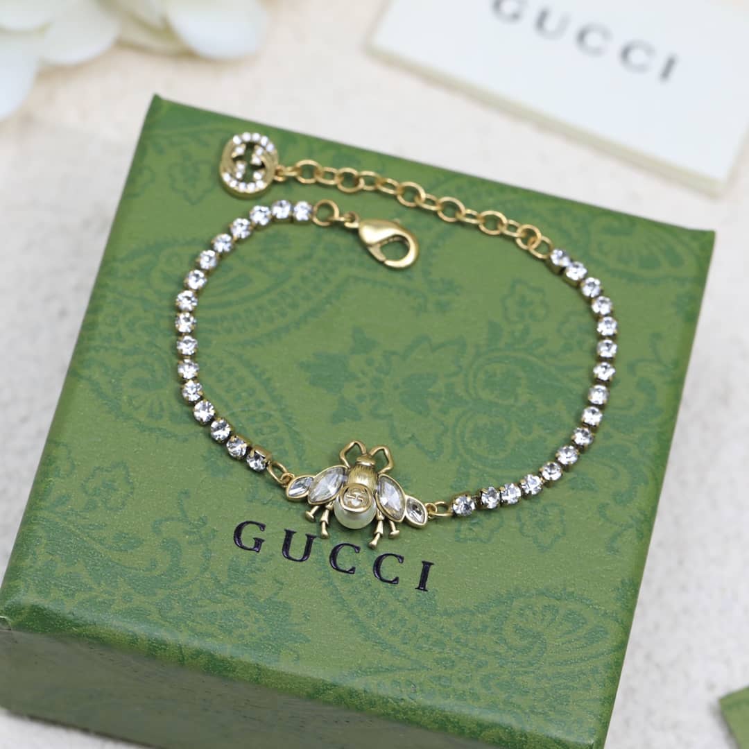 Replica Gucci Mens Bracelet Gold