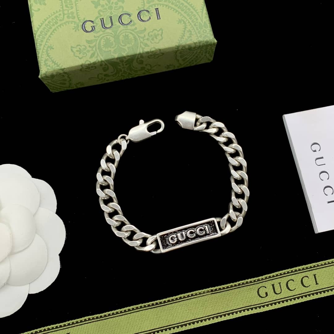 Replica Gucci Womens Silver Bracelet