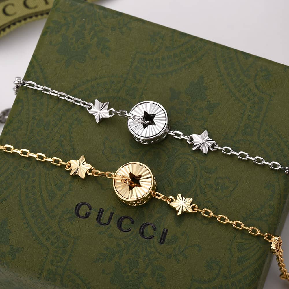 Replica Gucci White Gold Bracelet