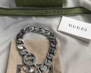 Replica Gucci Silver Cuff Bracelet