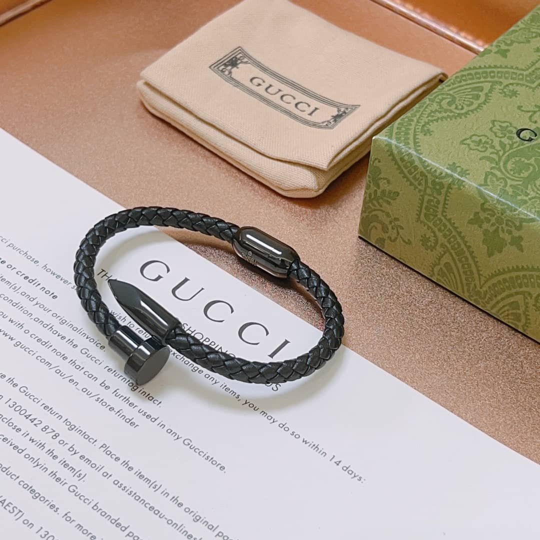 Replica Gucci Silver Heart Bracelet