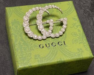 Replica Gucci Logo Brooch