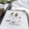 Replica Gucci White Gold Earrings