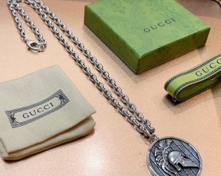 Replica Gucci Silver Heart Necklace