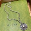 Replica Gucci Silver Heart Necklace