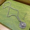 Replica Gucci Silver Heart Necklace