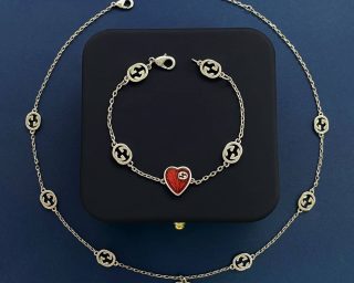 Replica Gucci Silver Necklace With Interlocking G