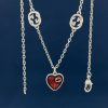 Replica Gucci Silver Necklace With Interlocking G