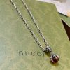 Replica Gucci Interlocking Necklace Silver