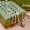 Replica Gucci Interlocking G Silver Necklace