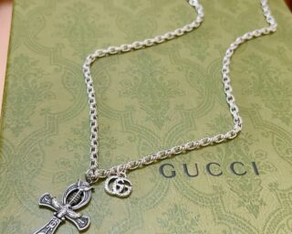 Replica Gucci Sterling Silver Heart Necklace