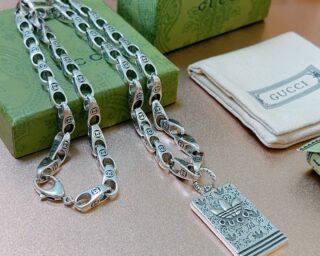 Replica Gucci Silver Necklace