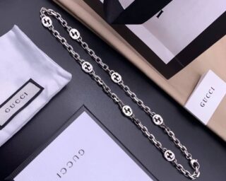 Replica Gucci Link Chain Necklace Silver