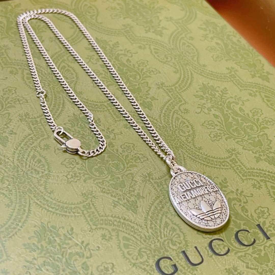 Replica Gucci Interlocking G Necklace In Silver