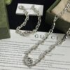 Replica Gucci Silver Necklace With Interlocking G