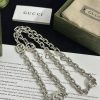 Replica Gucci Silver Necklace With Interlocking G