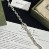 Replica Gucci Silver Necklace With Interlocking G