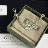 Replica Gucci Silver Necklace With Interlocking G