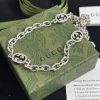 Replica Gucci Silver Necklace With Interlocking G