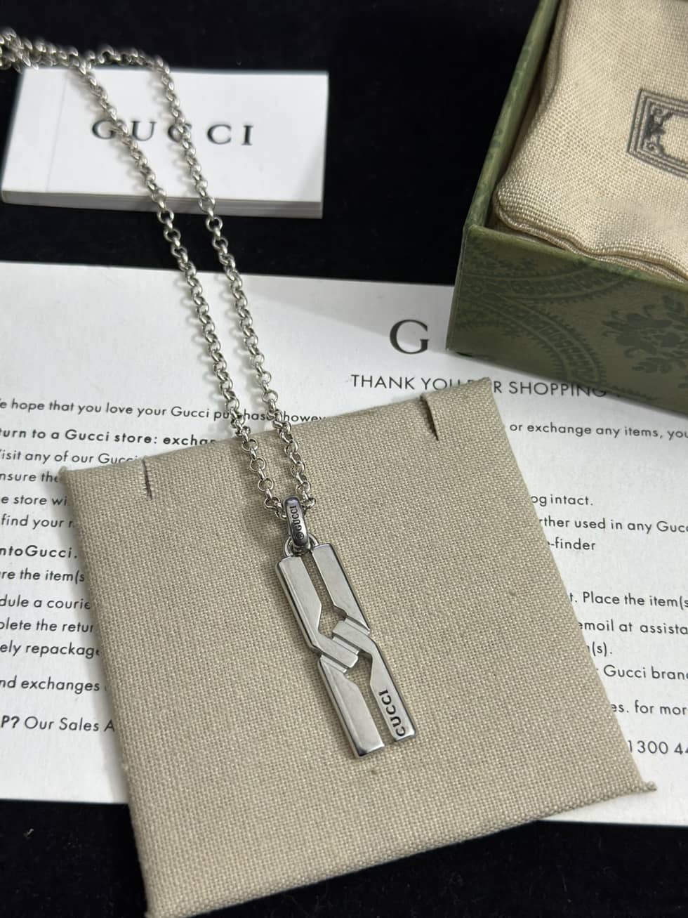 Replica Gucci Tag Necklace