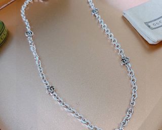 Replica Gucci Interlocking Necklace Silver